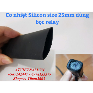 Ống Gen Co Nhiệt Có Keo Silicon Size 25mm ( 1 mét)
